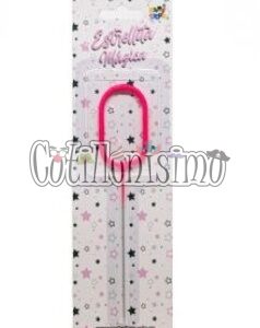 Vela CHISPITA Numero 0 Color Rosa Sparkles