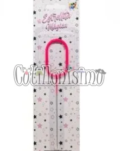 Vela CHISPITA Numero 0 Color Rosa Sparkles