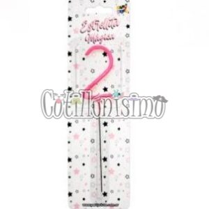 Vela CHISPITA Numero 2 Color Rosa Sparkles