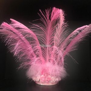 Corona 9 Plumas Color ROSA - Imagen 2