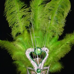 ANTIFAZ Luminosa con Plumas CORAZON GRANDE (LED) - Imagen 3