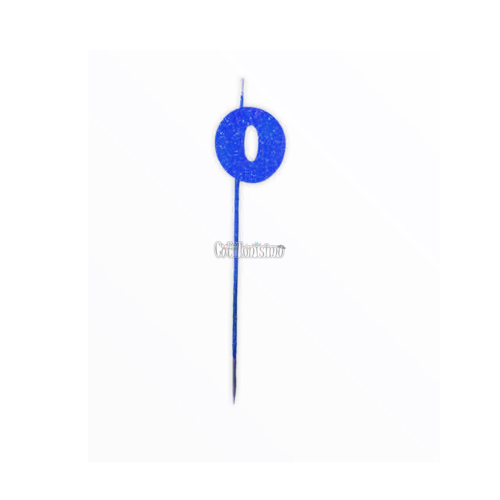 Vela Pinche Gibreada Nº0 Color Azul