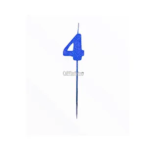 Vela Pinche Gibreada Nº4 Color Azul