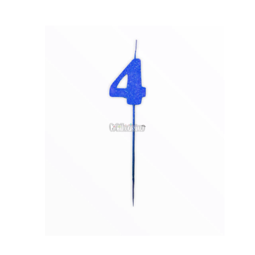 Vela Pinche Gibreada Nº4 Color Azul