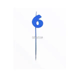 Vela Pinche Gibreada Nº6 Color Azul