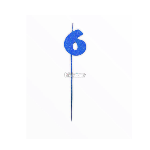 Vela Pinche Gibreada Nº6 Color Azul