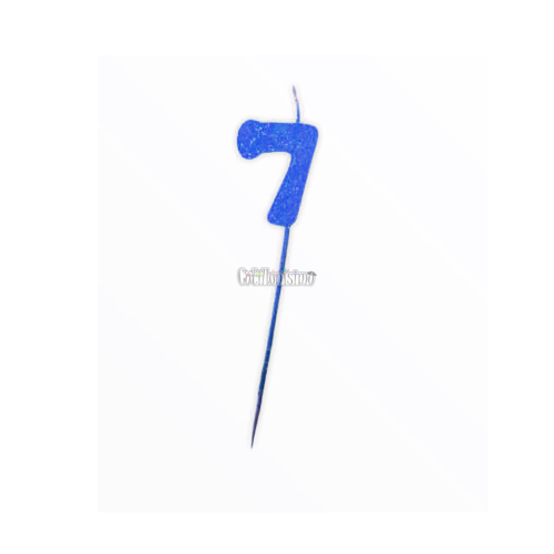 Vela Pinche Gibreada Nº7 Color Azul