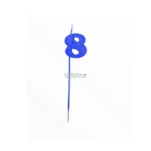 Vela Pinche Gibreada Nº8 Color Azul