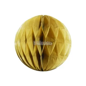 Adorno Redondo Mediano Golden 18 cm