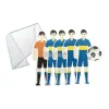 Adorno Pinche Jugadores Silueta Boca x5 Unidades