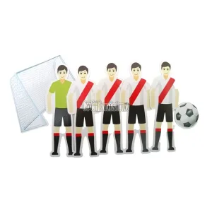 Adorno Pinche Jugadores Silueta River x5 Unidades