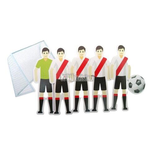 Adorno Pinche Jugadores Silueta River x5 Unidades
