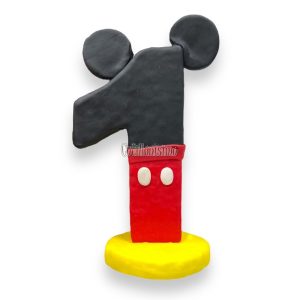 Adorno de Porcelana Numero 1 Mickey Mouse
