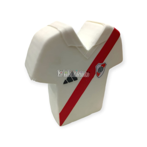 Adorno de Porcelana Fria Camiseta de River Plate
