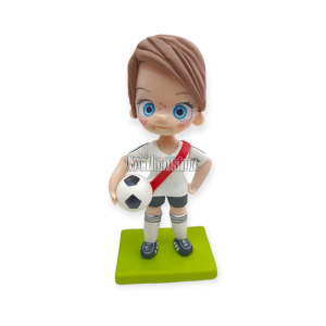 Adorno de Porcelana Jugador de Futbol River