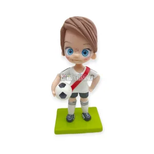 Adorno de Porcelana Jugador de Futbol River