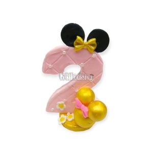 Adorno de Porcelana Numero 2 Minnie Mouse