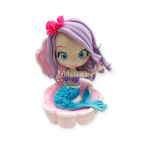 Adorno de Porcelana Sirena en Ostra
