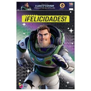 Cartel Felicidades BUZZ LIGHTYEAR - LICENCIA OFICIAL