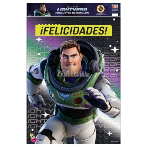 Cartel Felicidades BUZZ LIGHTYEAR - LICENCIA OFICIAL