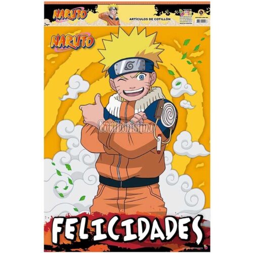Cartel Felicidades NARUTO - LICENCIA OFICIAL