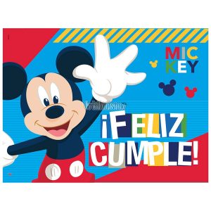 Cartel Feliz Cumple MICKEY - Oficial (54 x 38cm)