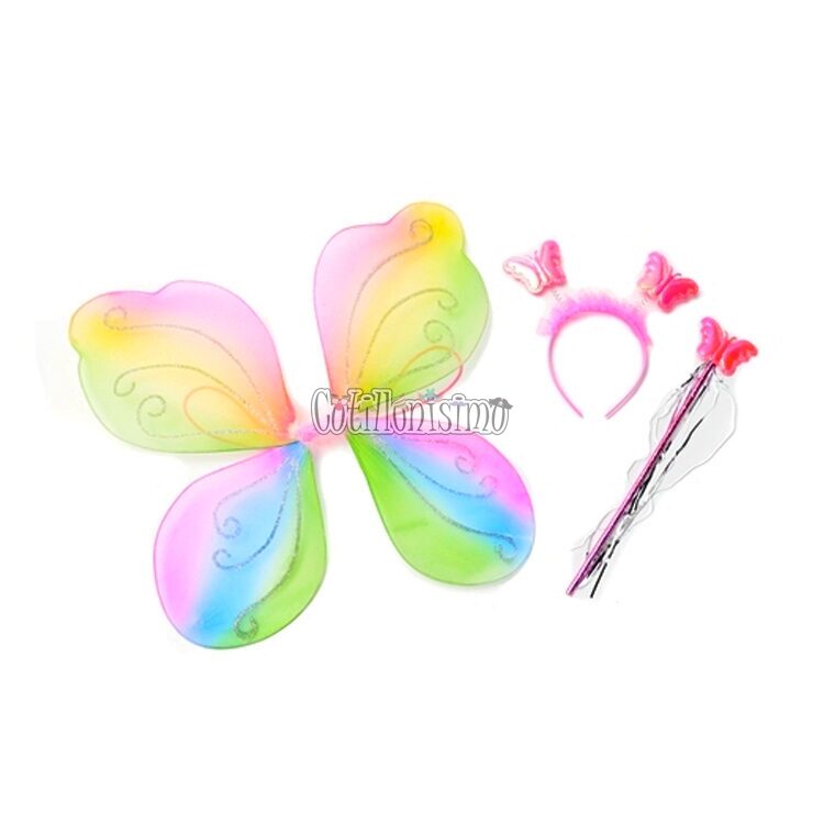 Set de Mariposa Multicolor