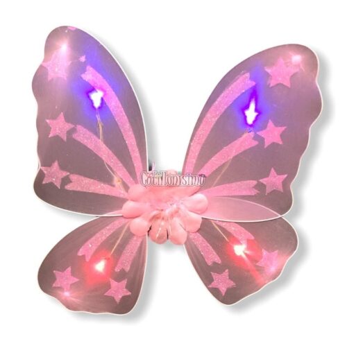 Alas de Mariposa Rosa con Estrellas Luminosa (LED) - Imagen 2