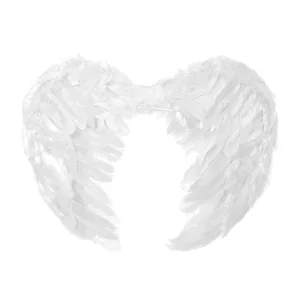Alas de Angel Grandes Color Blanco con Plumas