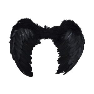 Alas de Angel Grandes Color Negro con Plumas