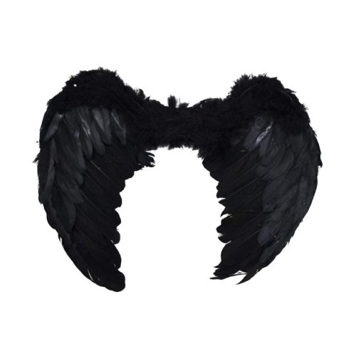 Alas de Angel Grandes Color Negro con Plumas