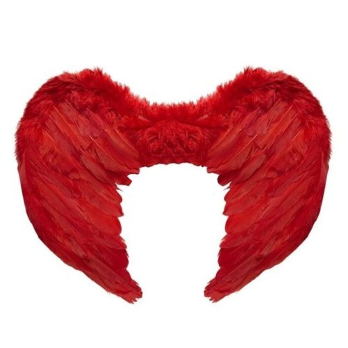 Alas de Angel Chicas Color Rojo con Plumas