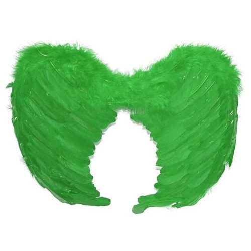 Alas de Angel Grandes Color Verde con Plumas