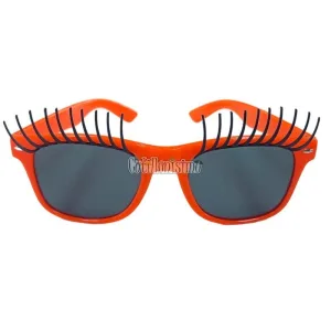 Anteojo WAY LISO NARANJA FLUO con Pestañas