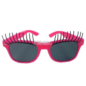 Anteojo WAY LISO ROSA FLUO con Pestañas