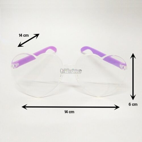 Anteojo Corazon Transparentes - Imagen 2