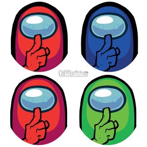 Antifaz Among Us X10 Unidades - Oficial
