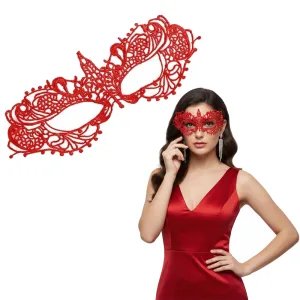 Antifaz Encaje MARIPOSA NOCTURNA ROJO