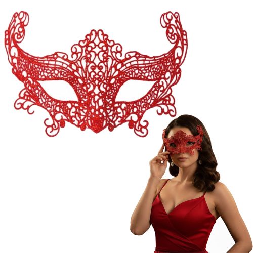 Antifaz Encaje ZORRO ROJO