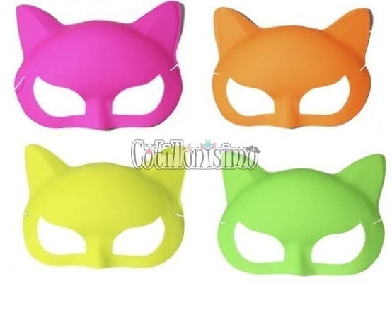 Antifaz Gato Fluo