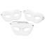Antifaz Liso Plástico Blanco x1u