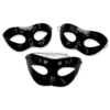 Antifaz Liso Plástico Negro x1u