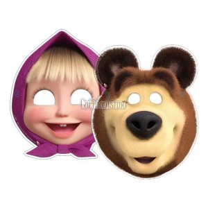 Antifaz Masha y el Oso X10 Unidades - Licencia Oficial