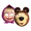 Antifaz Masha y el Oso X10 Unidades - Licencia Oficial