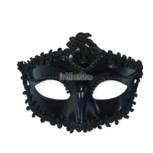 Antifaz Negro con Perlitas