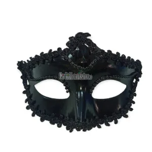 Antifaz Negro con Perlitas