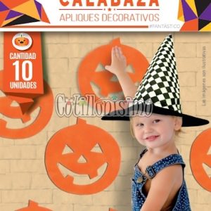 Aplique Calabaza Autoadhesivos X 10 Unidades (FRISELINA)