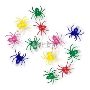 Arañas Chicas Colores Surtidos de Plastico x12 Unidades PATRIMAR