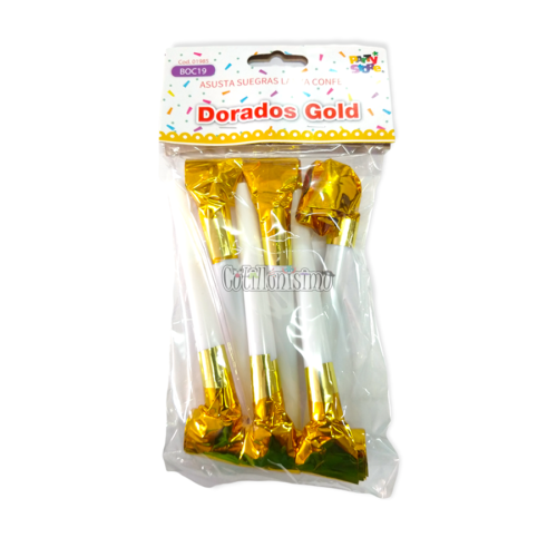 Asusta Suegras Lanza Confetti Dorados Gold x6u