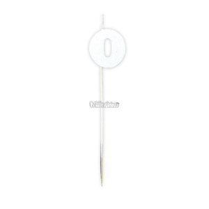 Vela Pinche Gibreada Nº0 Color Blanco
